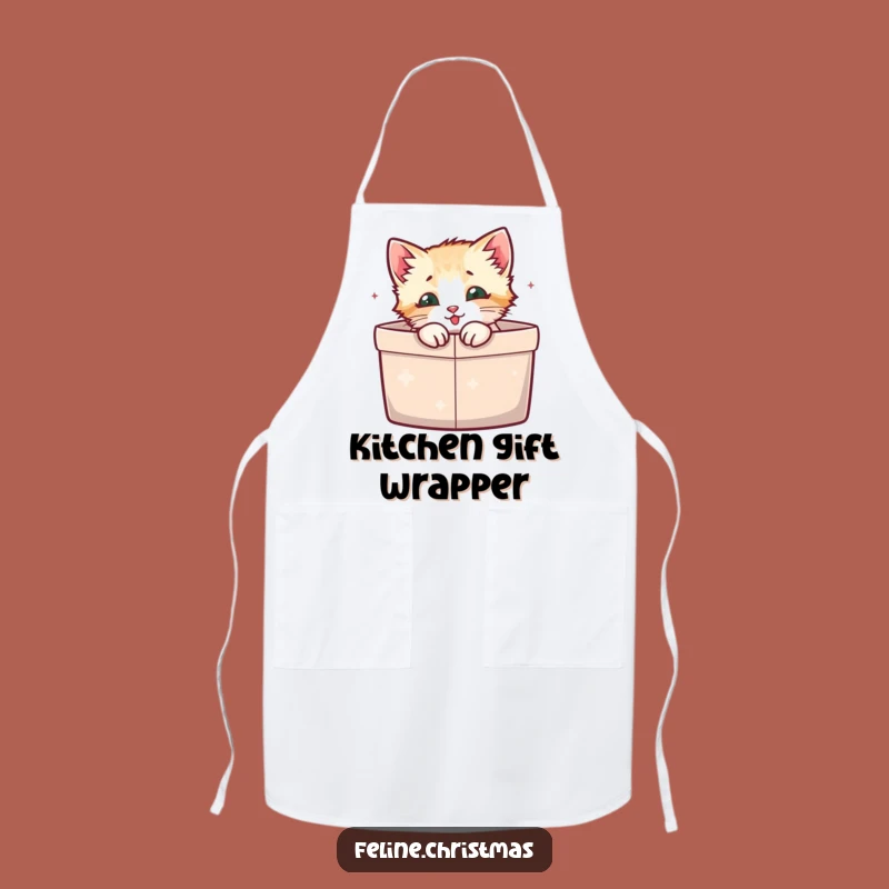 Funny Kitten Gift Box Apron: Kitchen Surprise, Practical Funny Gift for Cooks