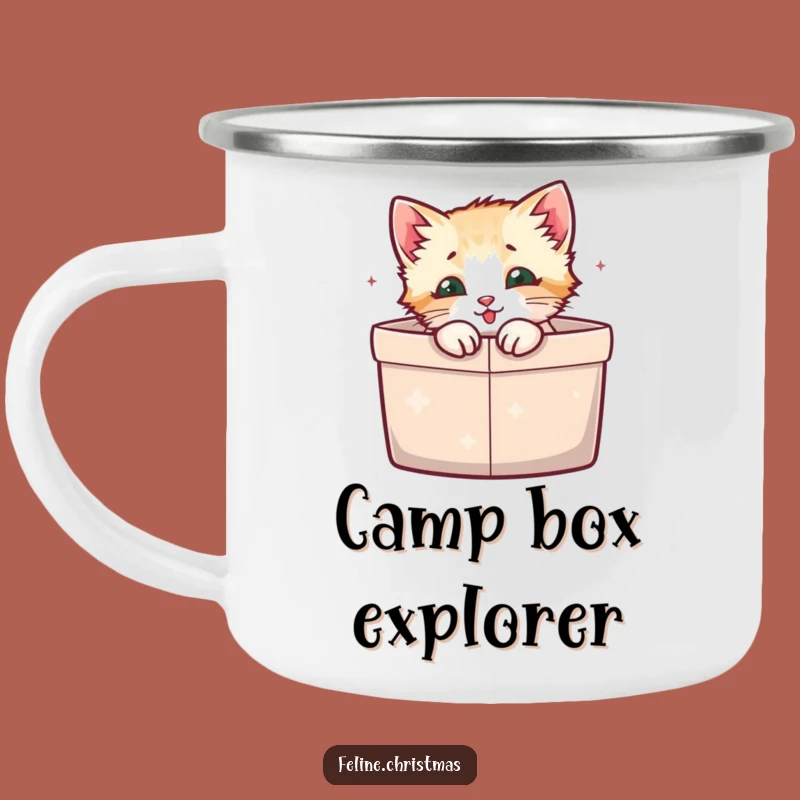 Funny Kitten Gift Box Camping Mug: Cozy Outdoor Surprise, Great Funny Gift