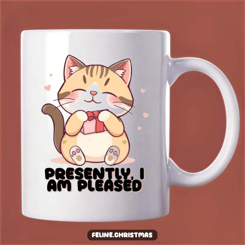 Funny Contented Cat Gift Rubbing Mug: The Perfect Joke Gift for Cat Lovers