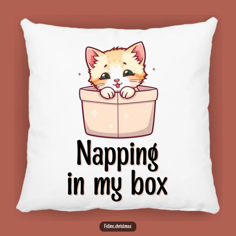 Funny Kitten Gift Box Pillow: Cozy Feline Comfort, Soft Funny Gift for Homes