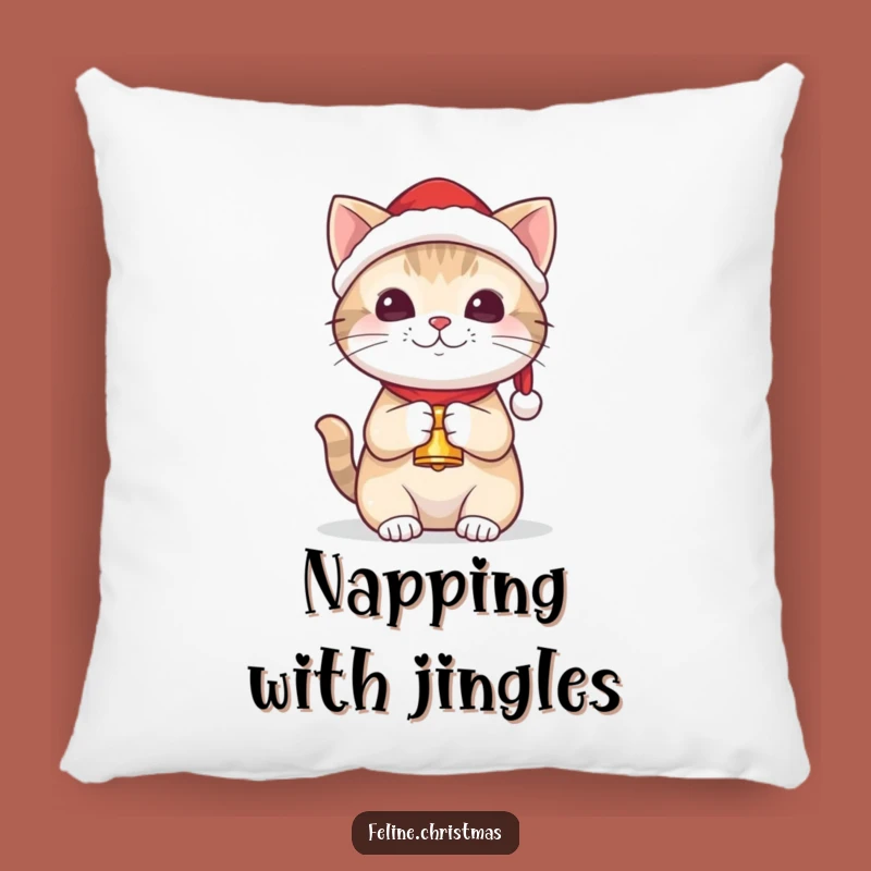 Soft Funny Kawaii Santa Cat Pillow - Cozy Holiday Decor Gift