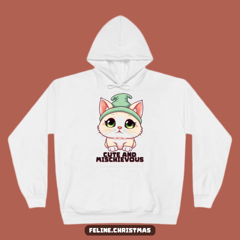 Funny Kawaii Ragdoll Elf Cat Hoodie: Cozy Festive Vibes and Hilarious Cuteness!