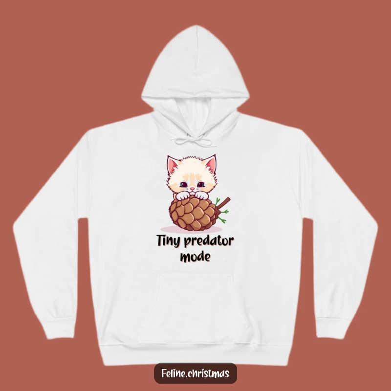 Funny Fluffy Kitten Pinecone Hoodie - Cozy and Playful Pet Gift