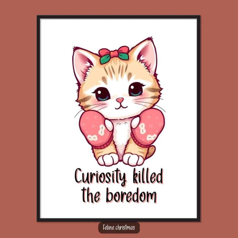 Free Printable Kitten Wall Art: Cute Kawaii Decor Downloadable Decor