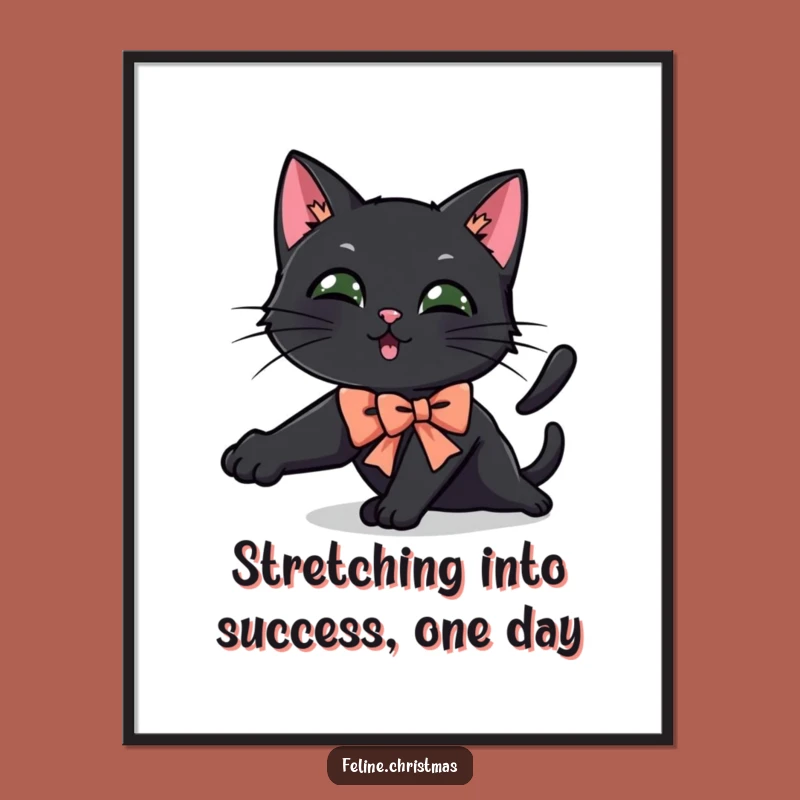 Free Printable Black Cat Wall Art: Playful Feline, Perfect Downloadable Decor