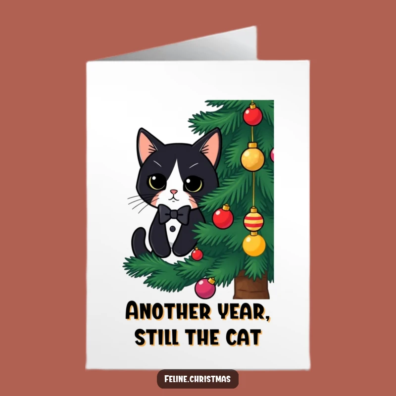Free Printable Tuxedo Cat Birthday Card: Funny Holiday Surprise Downloadable