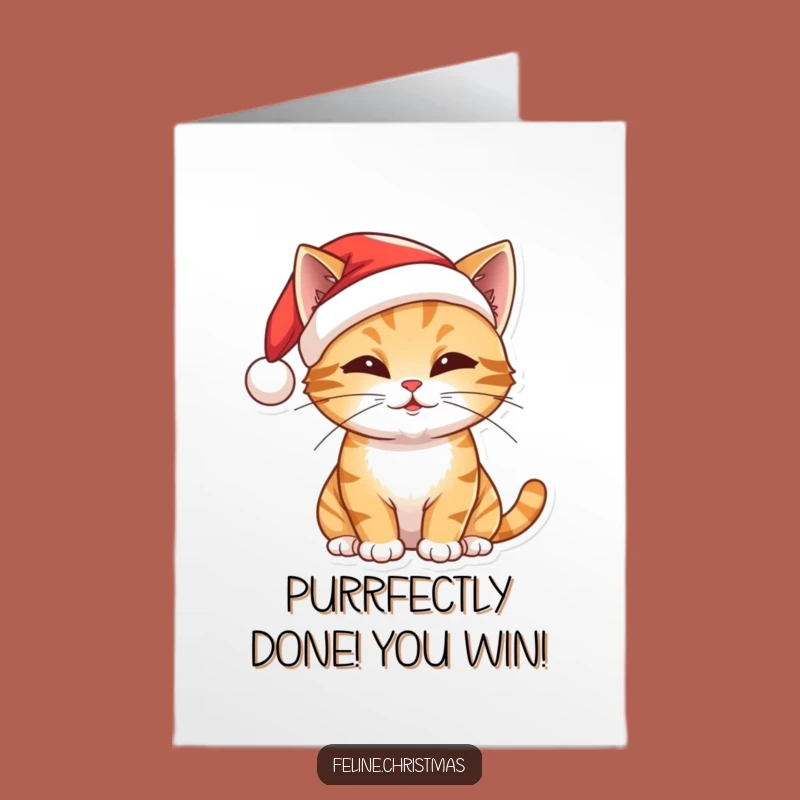 Free Printable Cat Congrats Card: Festive Feline Downloadable Achievement Gift