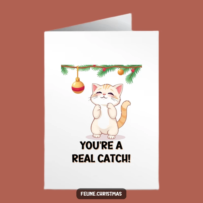 Free Printable Congrats Card: Kawaii Cat Ornament Play Download