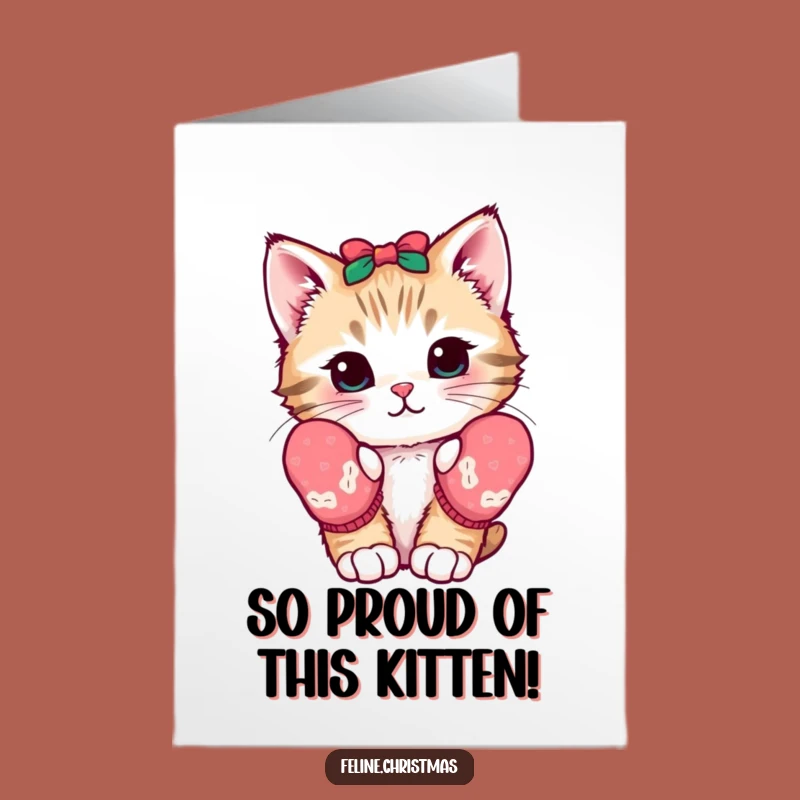 Free Printable Kitten Congrats Card: Kawaii Achievement Downloadable Gift