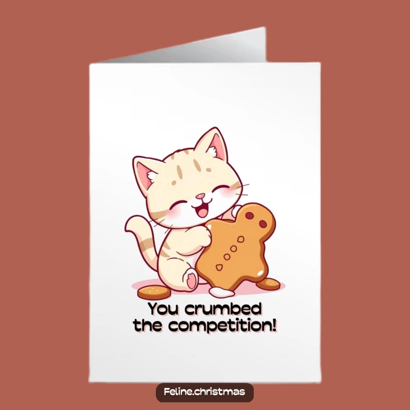 Free Printable Congrats Card: Cat's Cookie Caper - DIY Download