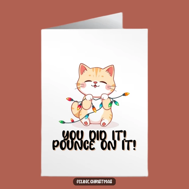 Free Printable Congrats Card: Hilarious Kawaii Cat Lights Up Your Success!