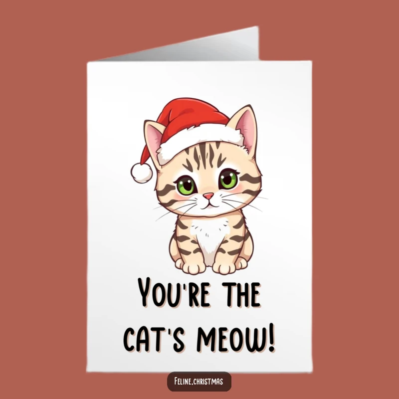Free Printable Tabby Cat Congratulations Card: Festive Cheer, Perfect Downloadable Gift