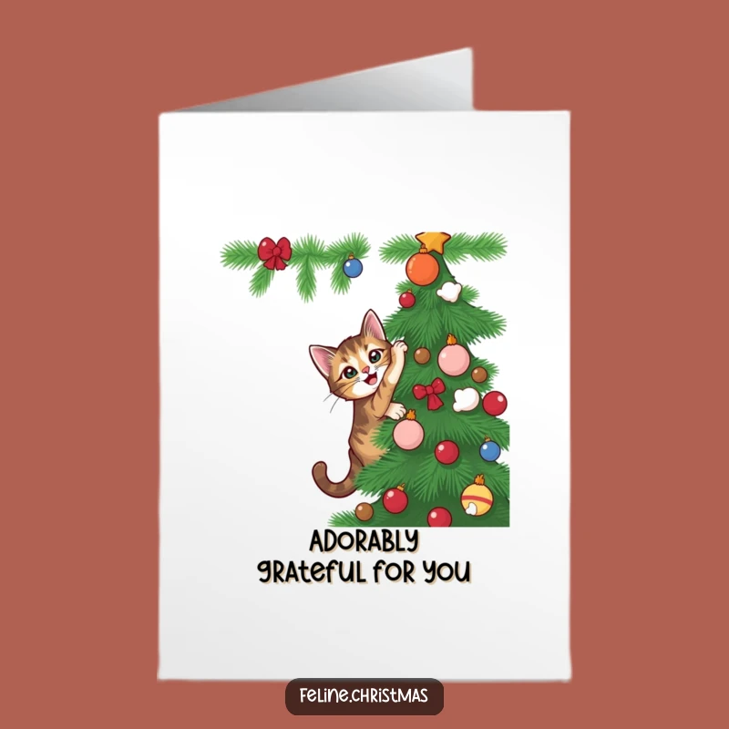 Free Printable Tabby Cat Thank You Card - Funny Playful Feline Downloadable