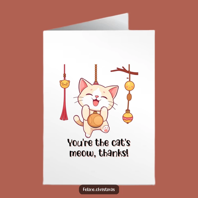 Free Printable Cat Thank You Card: Playful Feline Gratitude Downloadable Gift