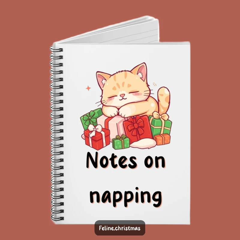 Funny Sleeping Cat Notebook: Festive Journal, Cozy Thoughts, Perfect Gift for Writers!