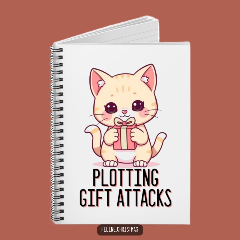 Funny Kawaii Cat Gift Pounce Notebook: Plan Surprises, Great Funny Gift!