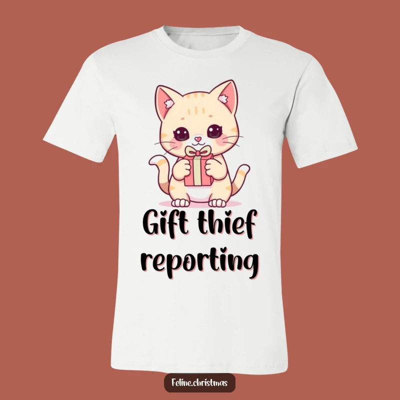 Funny Kawaii Cat Gift Pounce T-Shirt: Playful Kitty Surprise, Great Funny Gift!