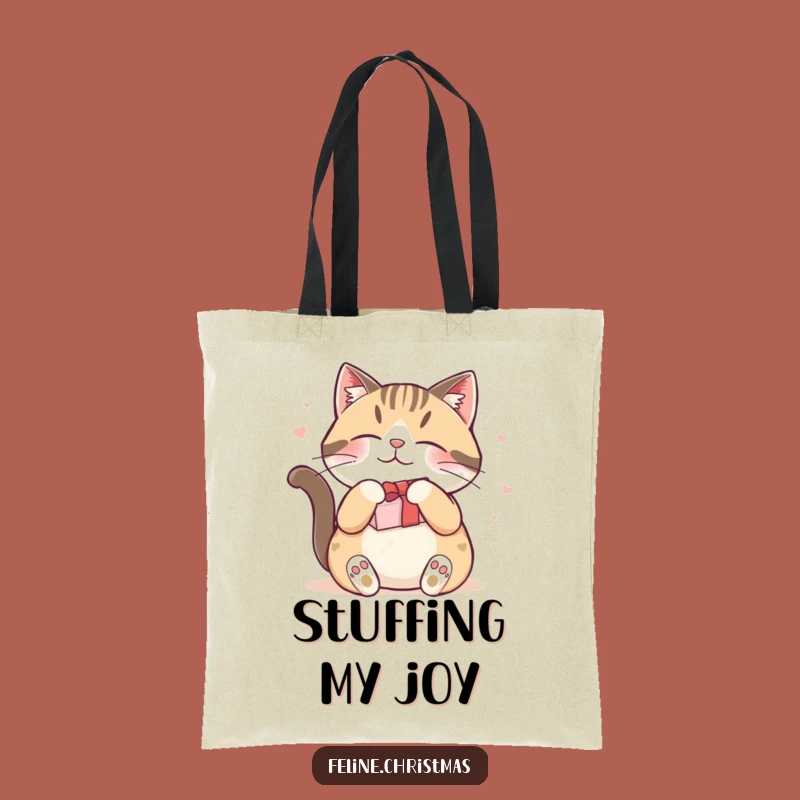 Funny Contented Cat Gift Tote Bag: Chic and Hilarious Bag for Cat Enthusiasts