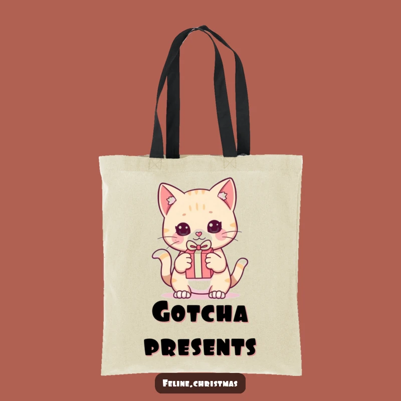 Funny Kawaii Cat Gift Pounce Tote Bag: Carry Surprises, Ideal Funny Gift!